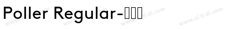 Poller Regular字体转换